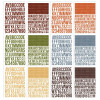 Наліпки Simple Stories Color Vibe Alpha Fall Sticker Book 12/Pkg