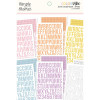 Наліпки Simple Stories Color Vibe Alpha Spring Sticker Book 12/Pkg