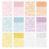 Наліпки Simple Stories Color Vibe Alpha Spring Sticker Book 12/Pkg