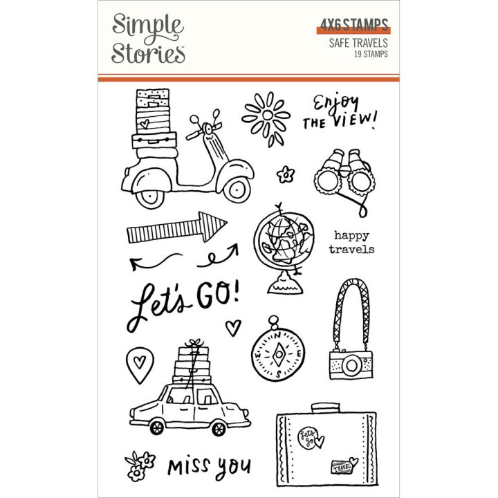 Штампи Simple Stories Safe Travels