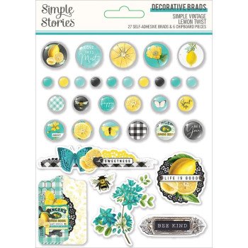 Брадси Simple Stories Simple Vintage Lemon Twist 33/Pkg
