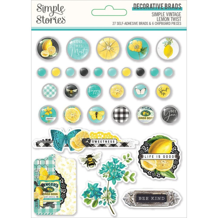 Брадси Simple Stories Simple Vintage Lemon Twist 33/Pkg