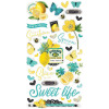  Наліпки з чіпборду Simple Stories Simple Vintage Lemon Twist 15*30см