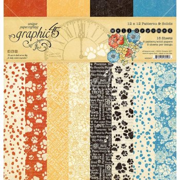 Набір паперу 30*30см Graphic 45 Paper Pad Well Groomed 16/Pkg