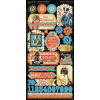 Наліпки Graphic 45 Well Groomed Cardstock Stickers Elements 30*30см
