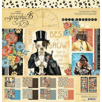 Набір паперу 30*30см Graphic 45 Well Groomed 16/Pkg