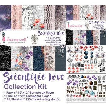 Набір паперу Dress My Craft Collection Kit Scientific Love