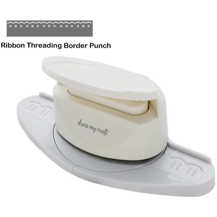 Бордюрний дирокол Dress My Craft Paper Punch Ribbon Threading Border