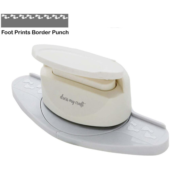 Бордюрний дирокол Dress My Craft Paper Punch Foot Prints Border