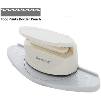 Бордюрний дирокол Dress My Craft Paper Punch Foot Prints Border