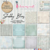 Набір паперу 30*30см Dress My Craft Shabby Blues 20/Pkg