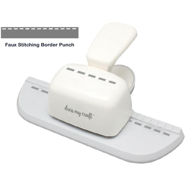 Бордюрний дирокол Dress My Craft Paper Punch Faux Stitching Border