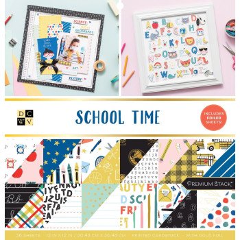 Набір паперу 30*30см DCWV School Time 36/Pkg