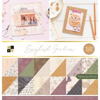 Набір паперу 30*30см DCWV English Garden 36/Pkg