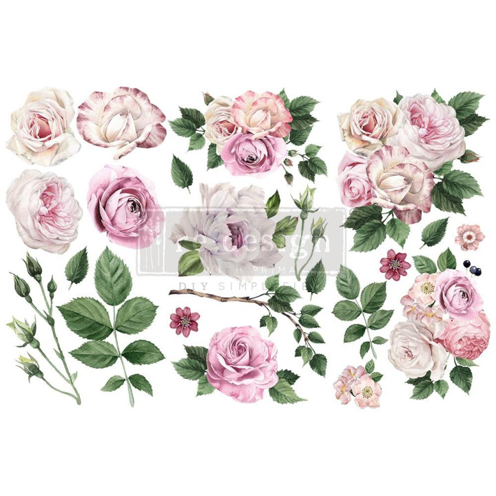 Трансфер Prima Decor Transfer Delicate Roses