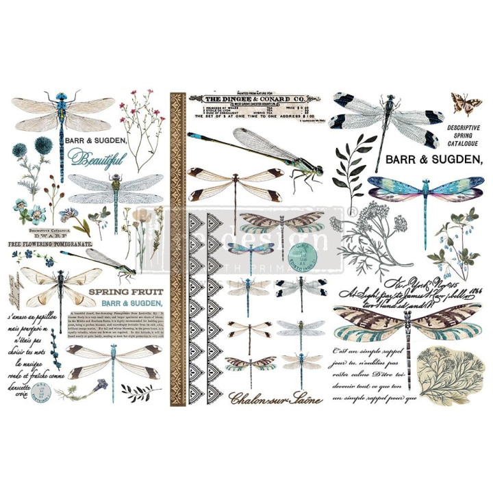 Трансфер Prima Decor Transfer Spring Dragonfly