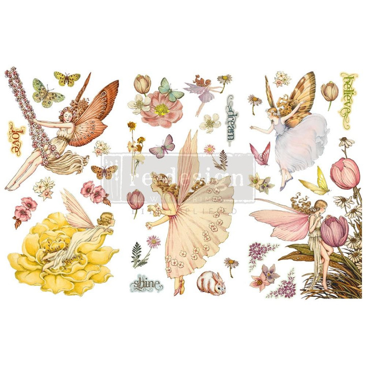 Трансфер Prima Decor Transfer Fairy Flowers