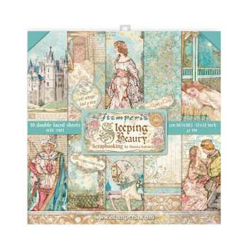 Набір паперу 30*30см Stamperia Sleeping Beauty 10/Pkg
