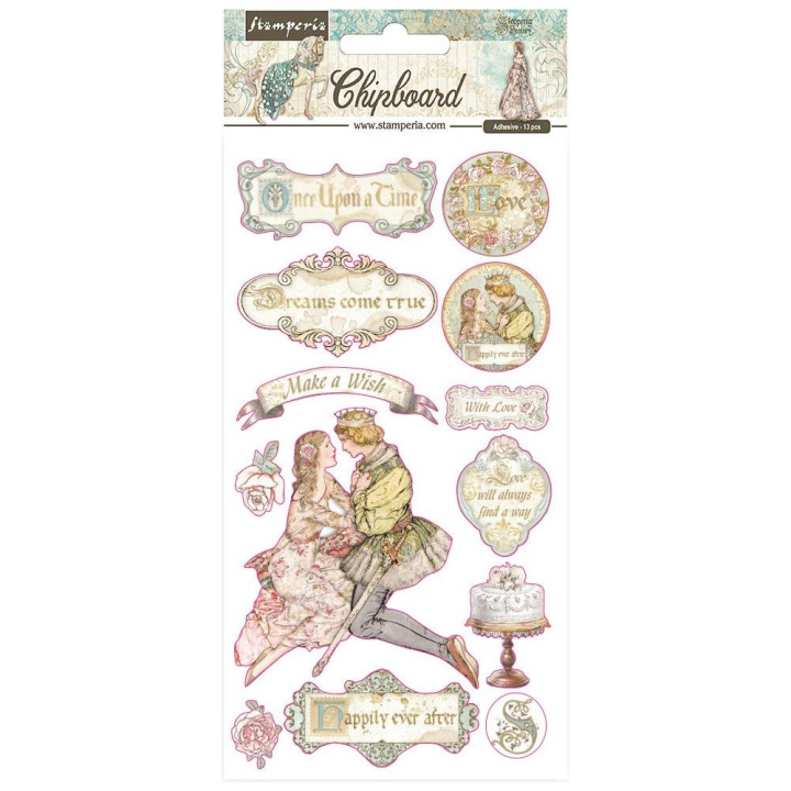 Чіпборд Stamperia Sleeping Beauty 15*30см