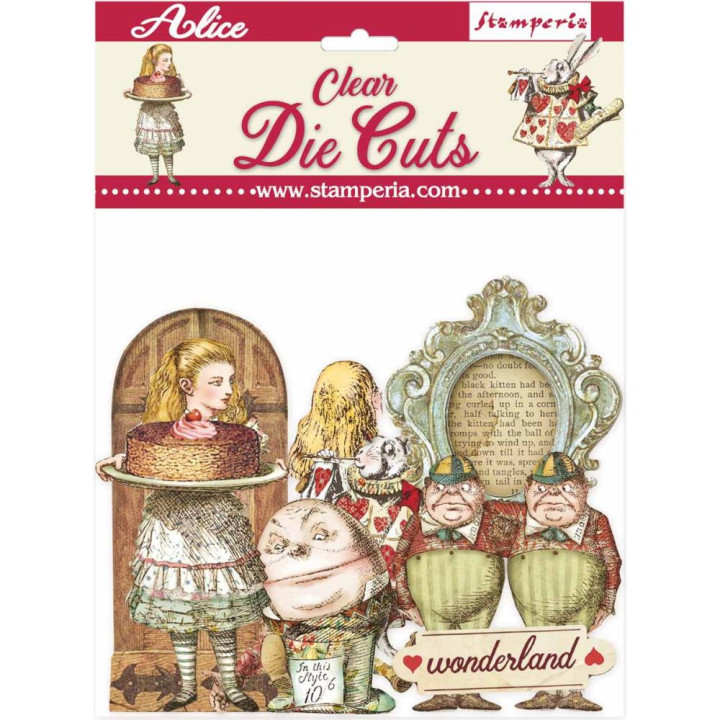 Висічки Stamperia Clear Die-Cuts Alice Through The Looking Glass