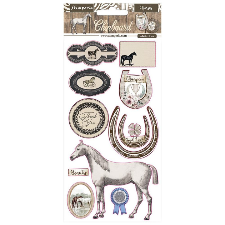 Чіпборд Stamperia Romantic Horses 15*30см