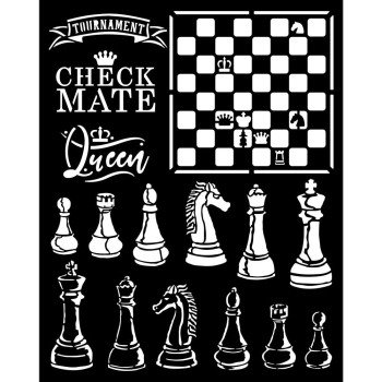 Трафарет Stamperia Alice Check Mate