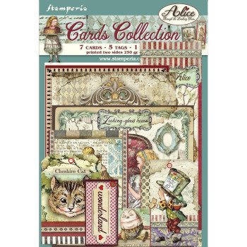 Карти Stamperia Cards Collection Alice Through The Looking Glass
