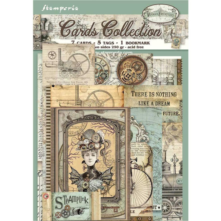 Карти Stamperia Cards Collection Voyages Fantastiques