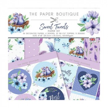 Набір паперу 20*20см The Paper Boutique Paper Kit Sweet Tweets