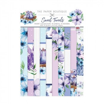 Набір паперу The Paper Boutique Insert Collection A4 Sweet Tweets 40/Pkg