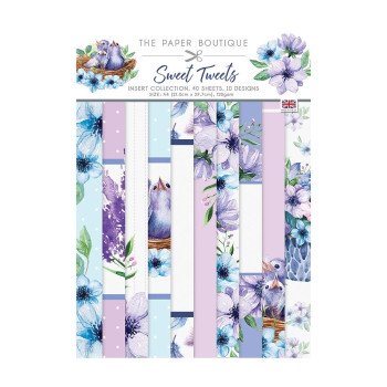 Набір паперу The Paper Boutique Insert Collection A4 Sweet Tweets 40/Pkg