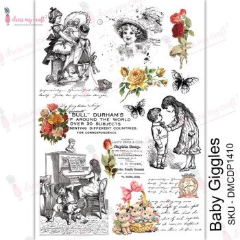 Трансфер Dress My Craft Transfer Me Sheet A4 Baby Giggles