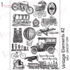 Трансфер Dress My Craft Transfer Me Sheet A4 Vintage Elements #2