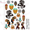 Трансфер Dress My Craft Transfer Me Sheet A4 Tribal Faces