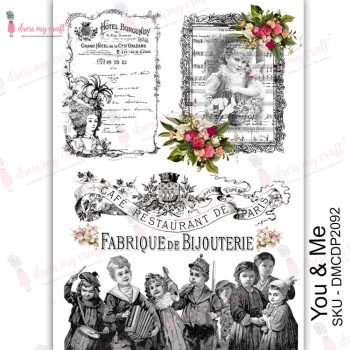 Трансфер Dress My Craft Transfer Me Sheet A4 You & Me