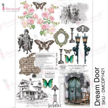 Трансфер Dress My Craft Transfer Me Sheet A4 Dream Door