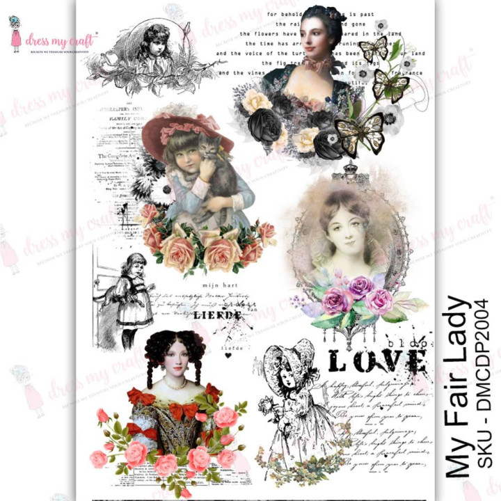 Трансфер Dress My Craft Transfer Me Sheet A4 My Fair Lady