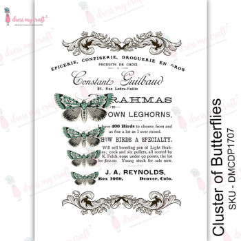 Трансфер Dress My Craft Transfer Me Sheet A4 Cluster of Butterflies
