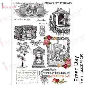 Трансфер Dress My Craft Transfer Me Sheet A4 Fresh Day
