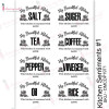 Трансфер Dress My Craft Transfer Me Sheet A4 Kitchen Sentiments #1