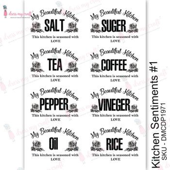 Трансфер Dress My Craft Transfer Me Sheet A4 Kitchen Sentiments #1