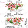 Трансфер Dress My Craft Transfer Me Sheet A4 Lilies