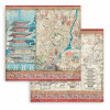 Набір паперу 30*30см Stamperia Sir Vagabond In Japan 10/Pkg