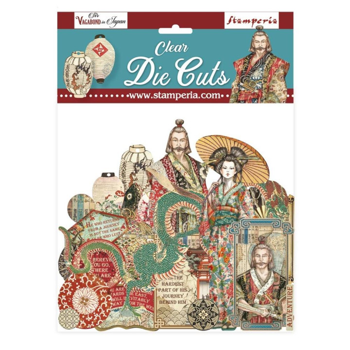 Висічки Stamperia Clear Die-Cuts Sir Vagabond In Japan Color