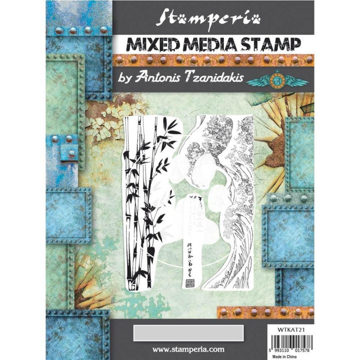 Штампи Stamperia Bamboo, Sir Vagabond In Japan 15*18см