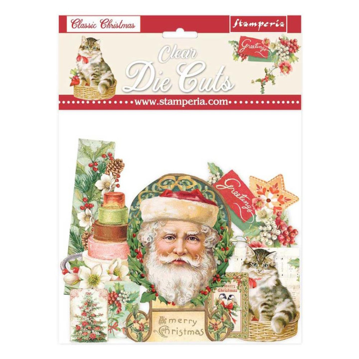Висічки Stamperia Clear Die-Cuts Classic Christmas