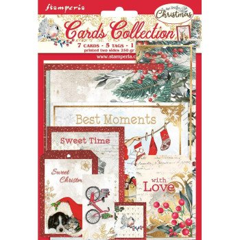 Карти Stamperia Cards Collection Romantic Christmas