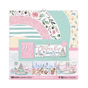 Набір паперу 30*30см Stamperia Christmas Rose 22/Pkg