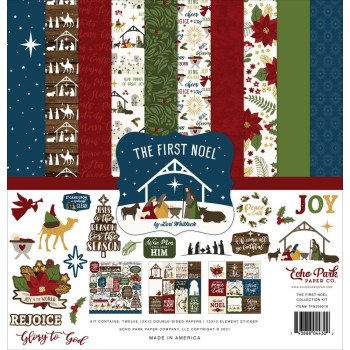 Набір паперу 30*30см Echo Park The First Noel 12/Pkg