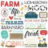 Наліпки Simple Stories Homegrown Foam Stickers 44/Pkg
